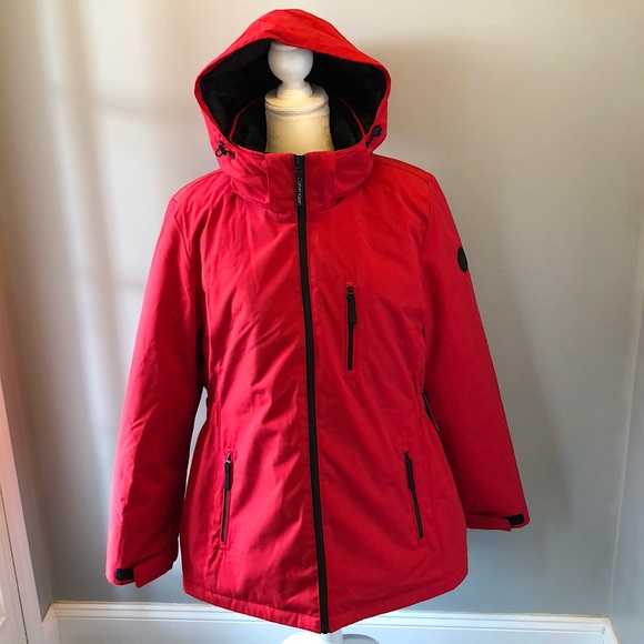 Calvin Klein Jackets & Blazers - ✨FLASH SALE✨ calvin klein red 3-in-1 coat size xl